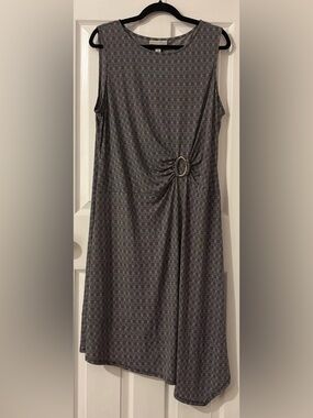 NWT Dana Buchman Black and White Printed Dress